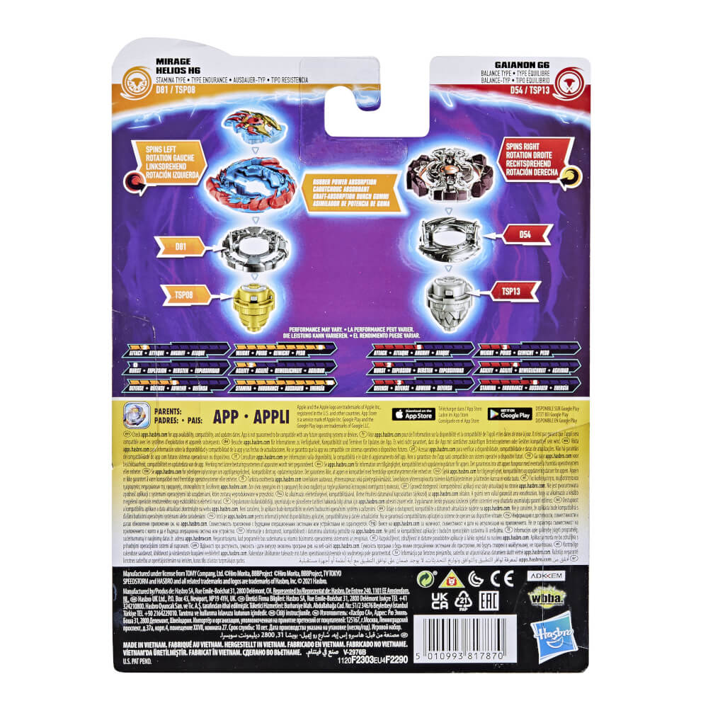 Beyblade Speedstorm Dual Pack, sortiert