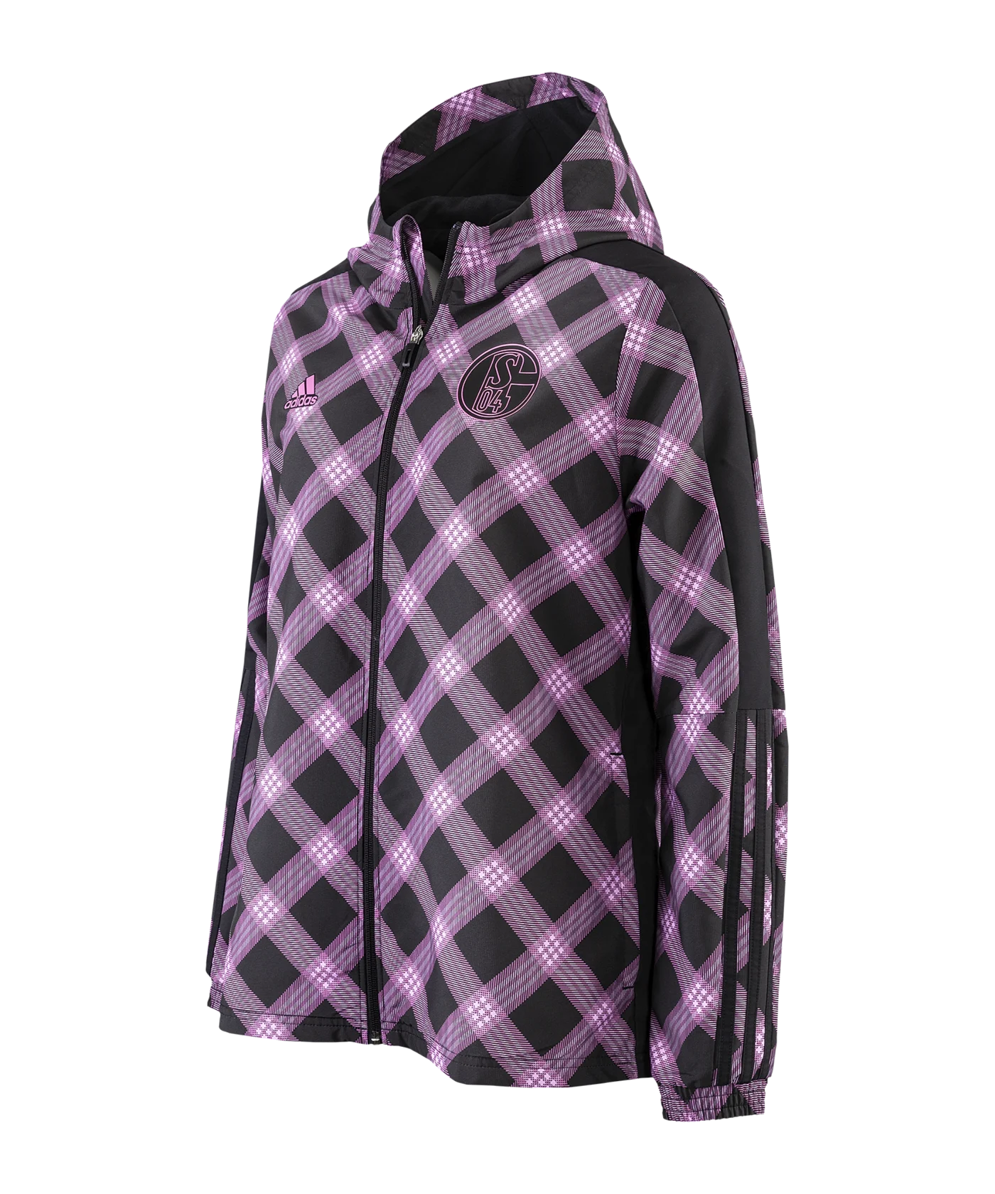 adidas FC Schalke 04 Windbreaker Damen Schwarz