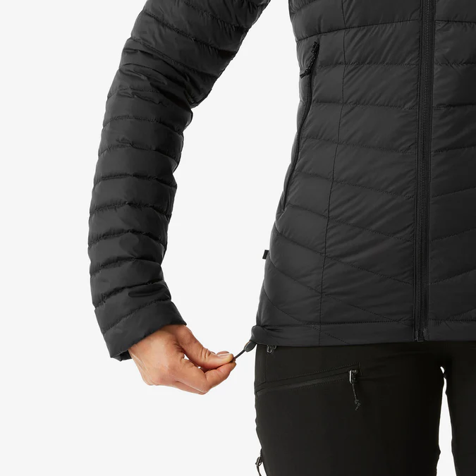 Decathlon Forclaz - Jaqueta puffer feminina Forclaz MT100 com enchimento de plumas