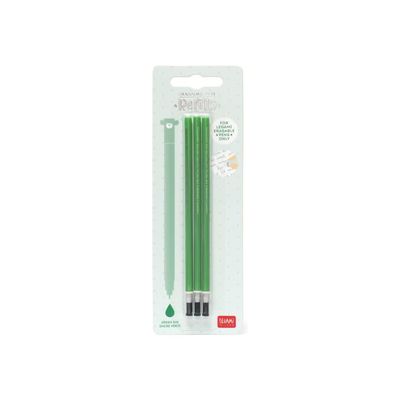 Legami - Pack de 3 recharges pour stylo à encore gel - vert