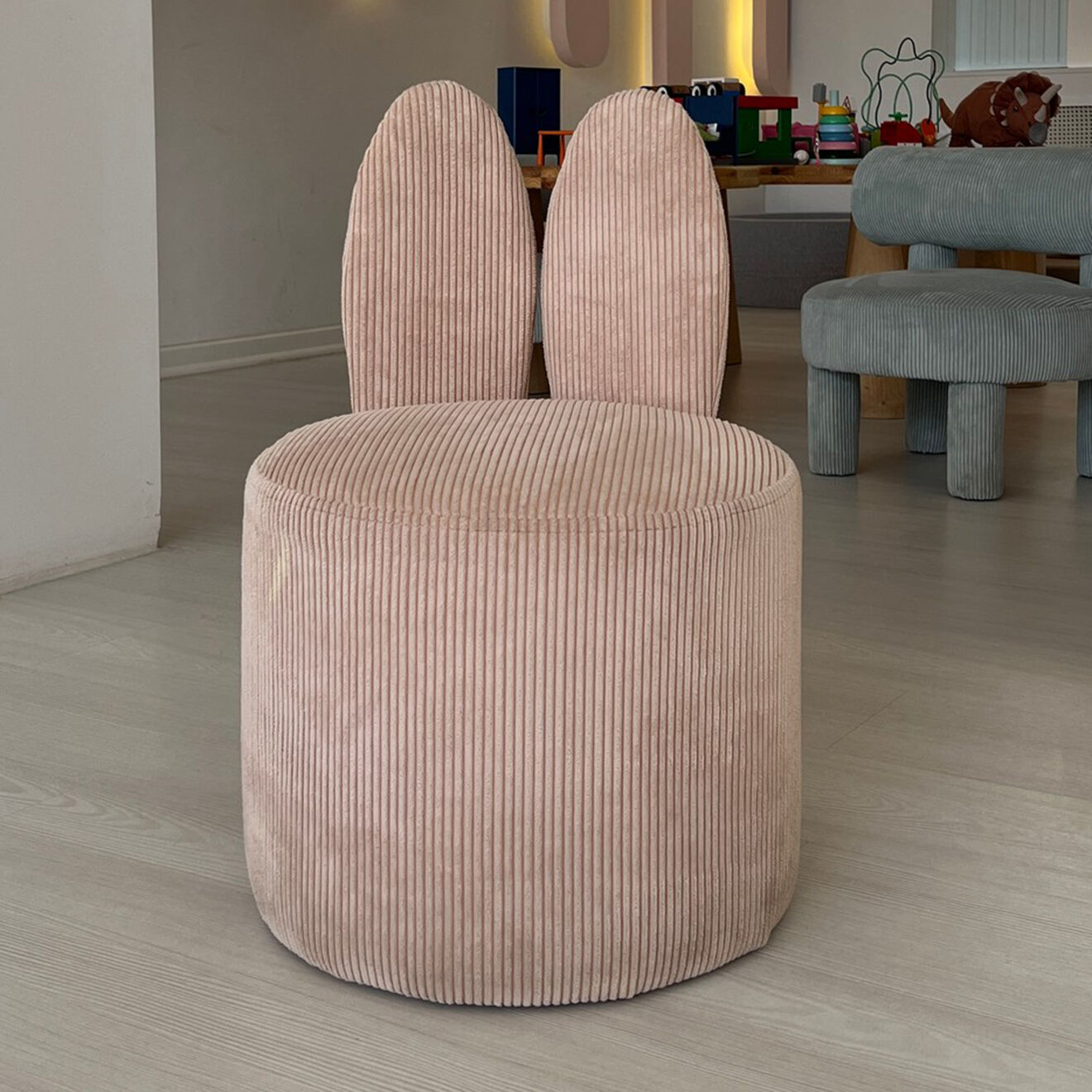 Homitis Pouf Bunny rose - 39x58x39 cm