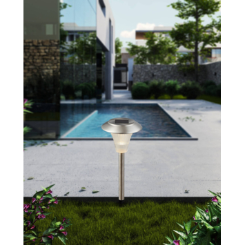 Eglo solar set 4 stuks RVS