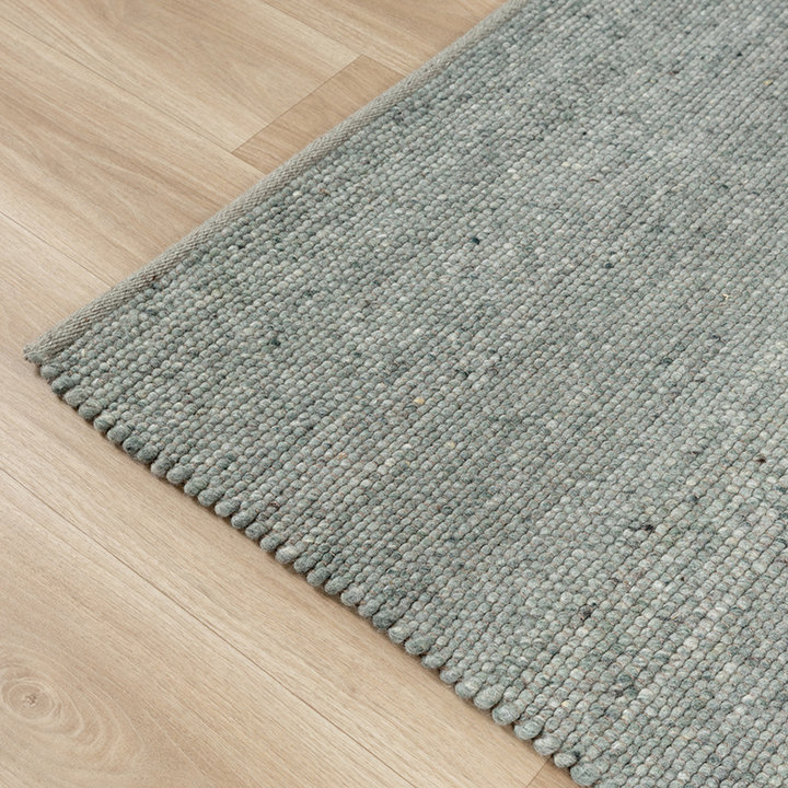 Wollen vloerkleed - Wise Groen No. 411 | Warme sfeer!