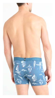Boxer Saxx DropTemp Cooling Cotton Fly Sail Away Tapestry Bleu Homme