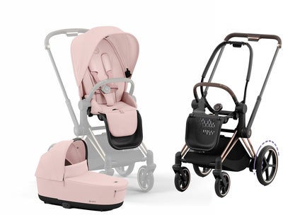 Cybex e-Priam Duovogn, Peach Pink/Rose Gold