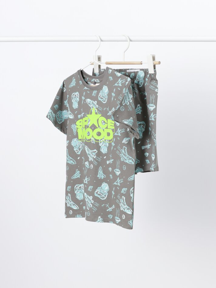 Conjunto de pijama curto estampado - Lead