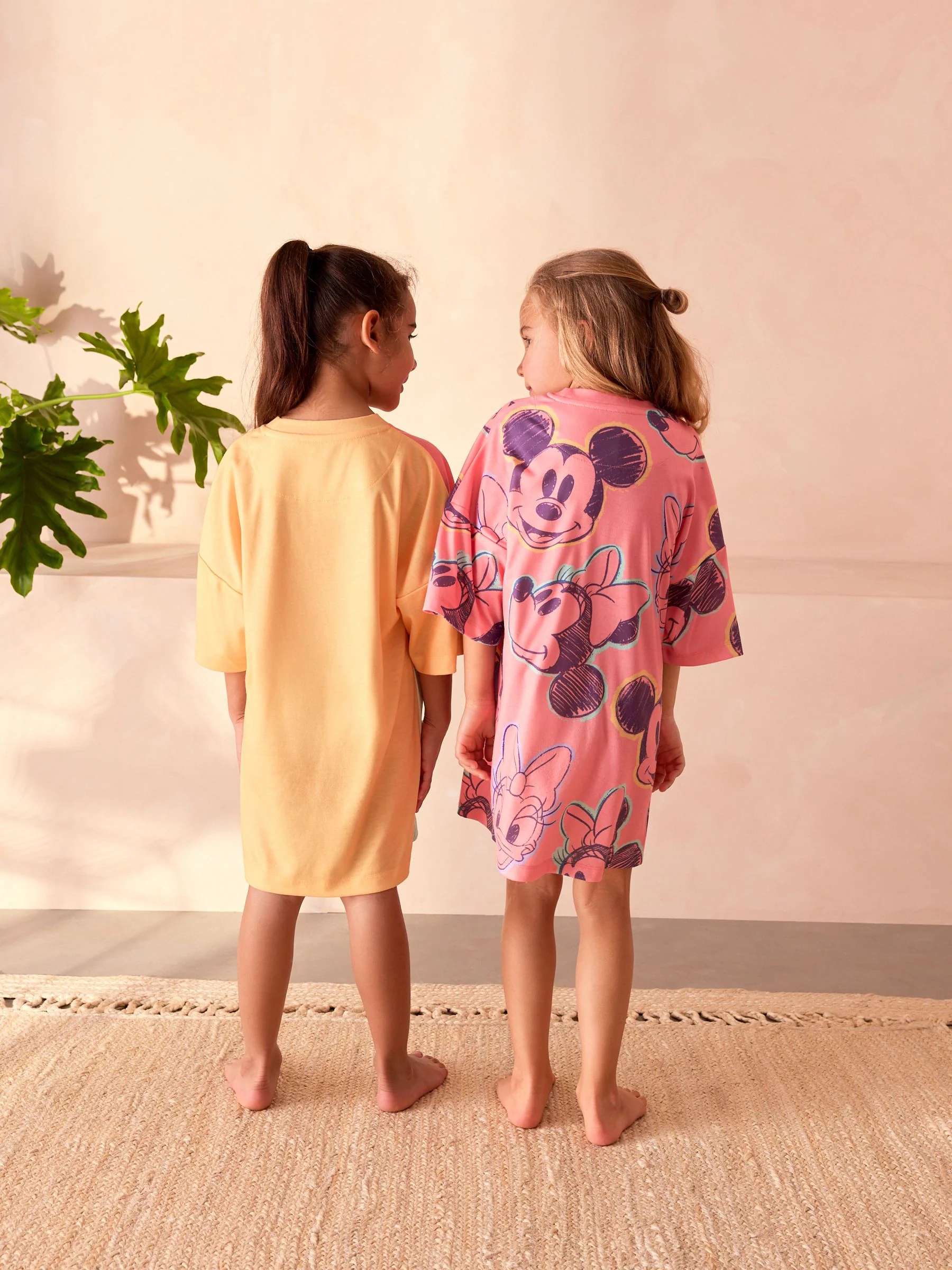 Roze/oranje - Minnie Mouse licentie nachthemd 2 pack (2-14jaar)