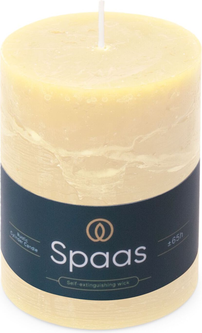 Spaas stompkaars Essential collection crème 65 uur D 8 H 11 cm