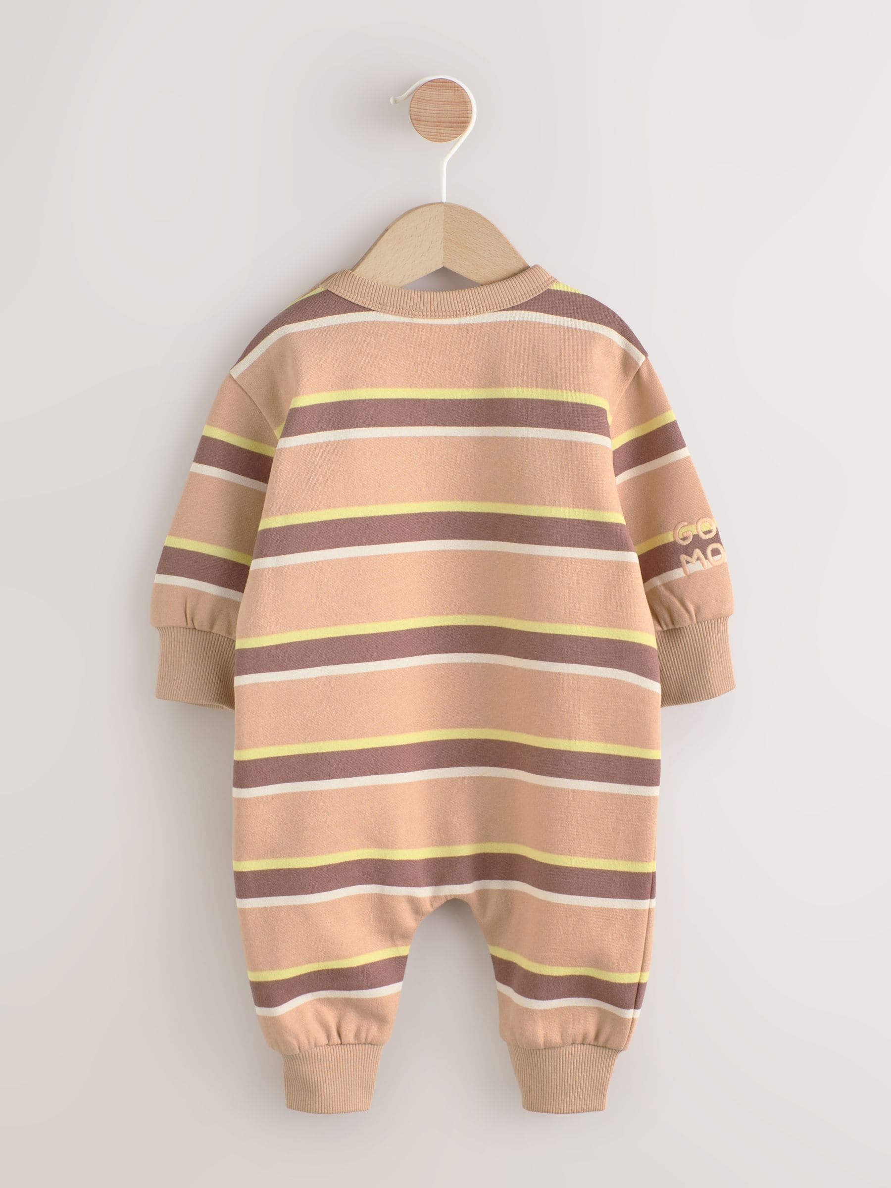 Roestbruin gestreept - Baby joggingromper (0mnd-3jr)
