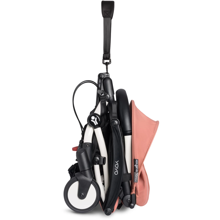 BABYZEN Kinderwagen YOYO 6+ connect White mit Textilset Ginger
