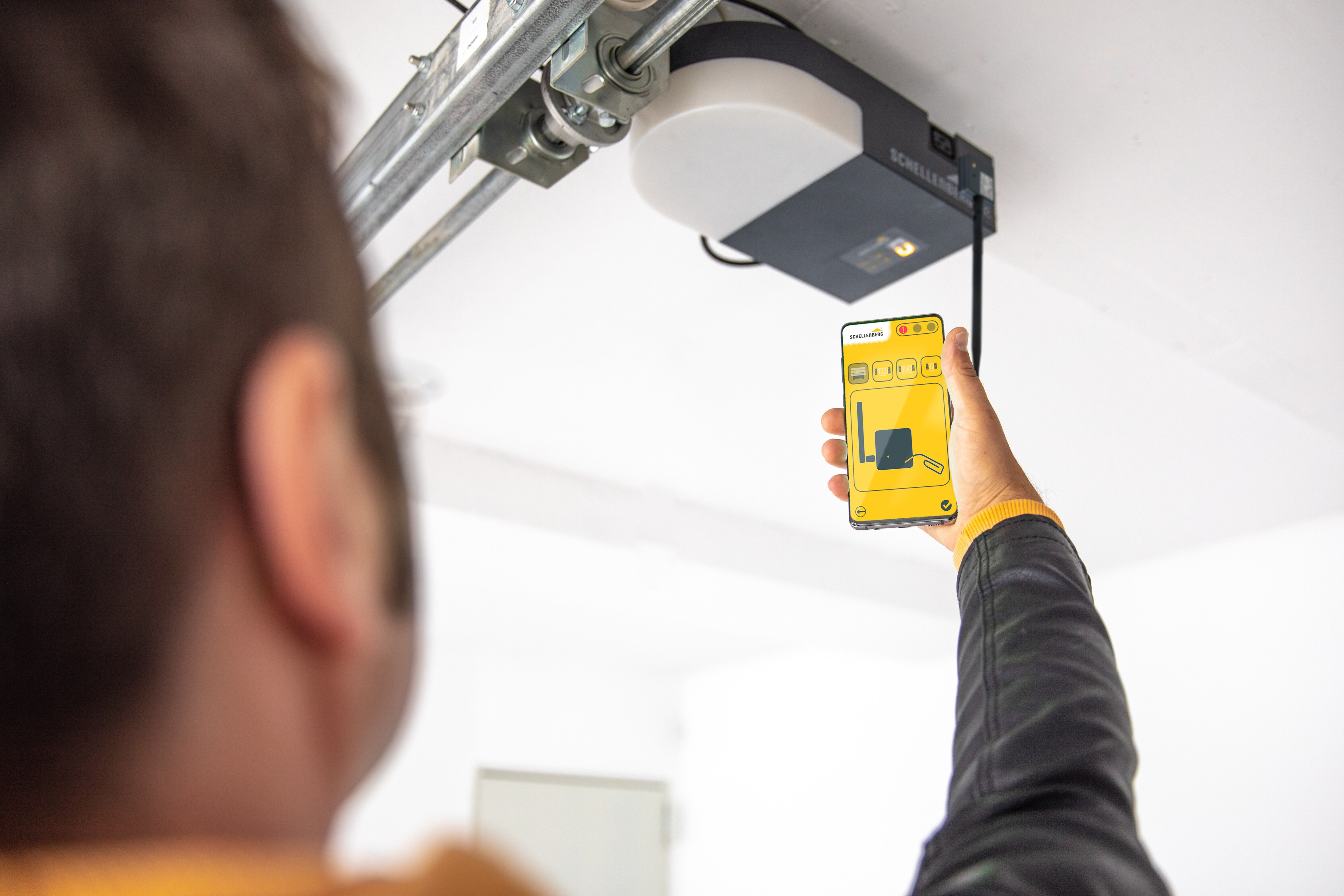 Schellenberg Smartphone Garagentoröffner mit LED