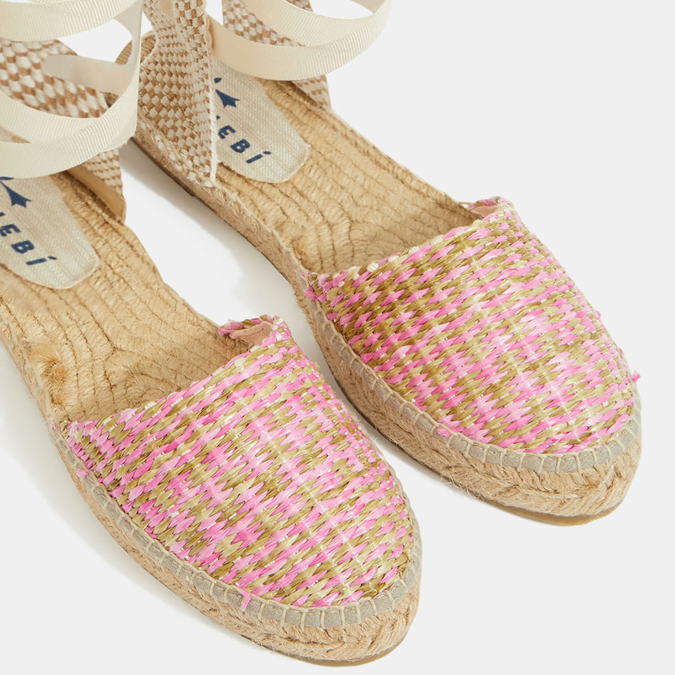 Manebi Espadrilles Valenciana rose/multicolore