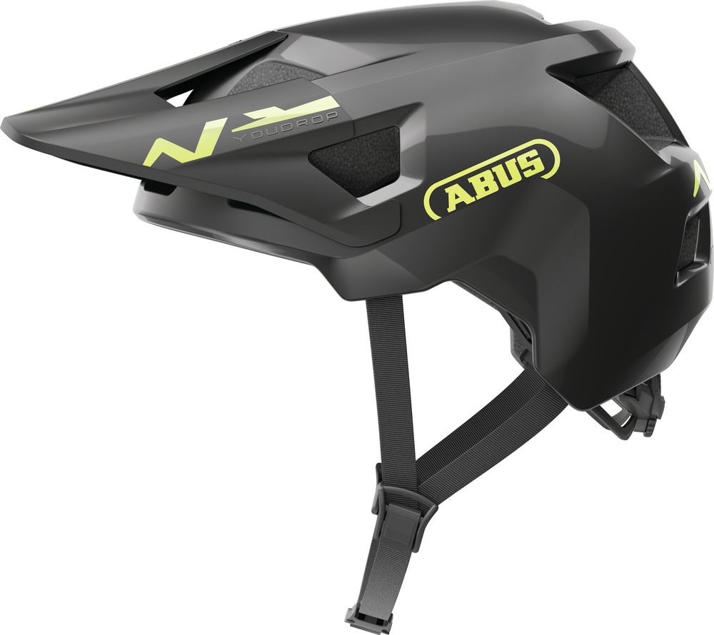 Abus YouDrop Cykelhjelm Shiny Black 48-55 cm