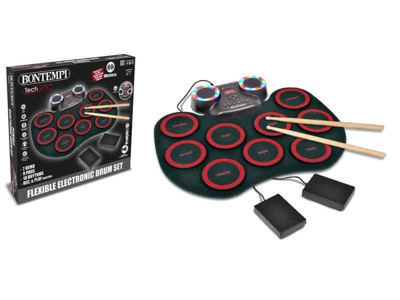 Bontempi Elektronisches Schlagzeug Musikspielzeug für Kinder