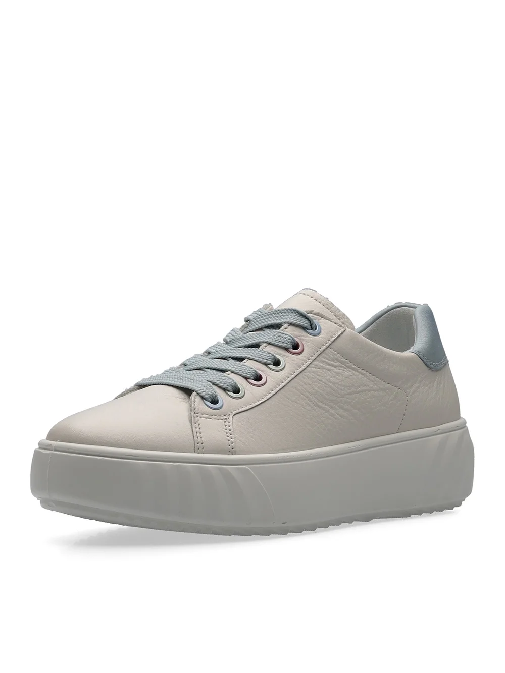 Sneaker Monaco cream aqua