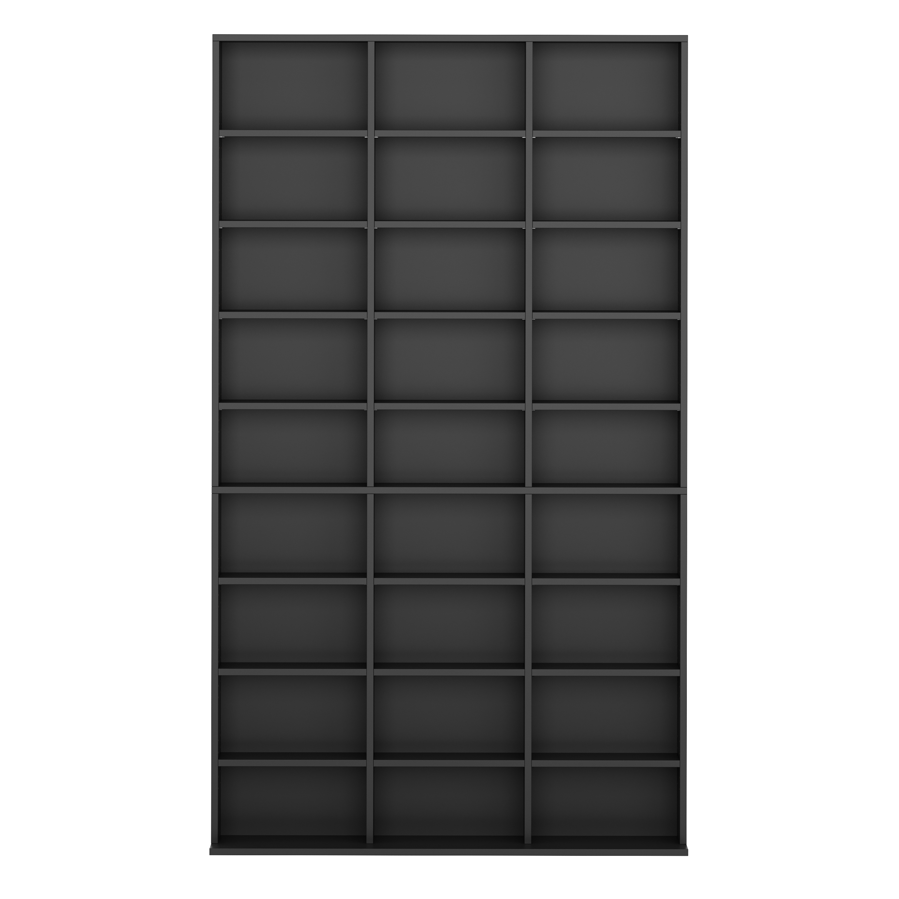 Bücherregal CD-Schrank MAKS 102 x 175 cm schwarz