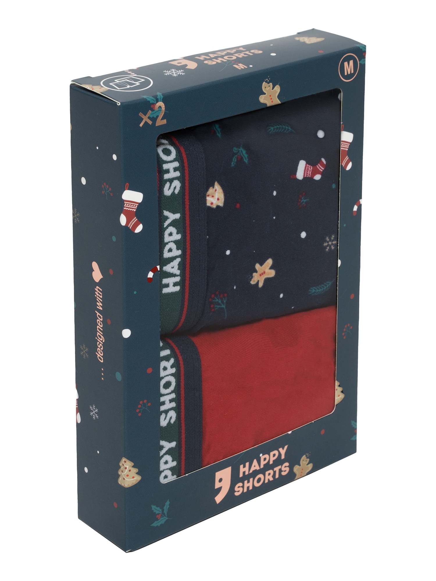 Happy Shorts Herren Retro Pants Christmas 2er Pack