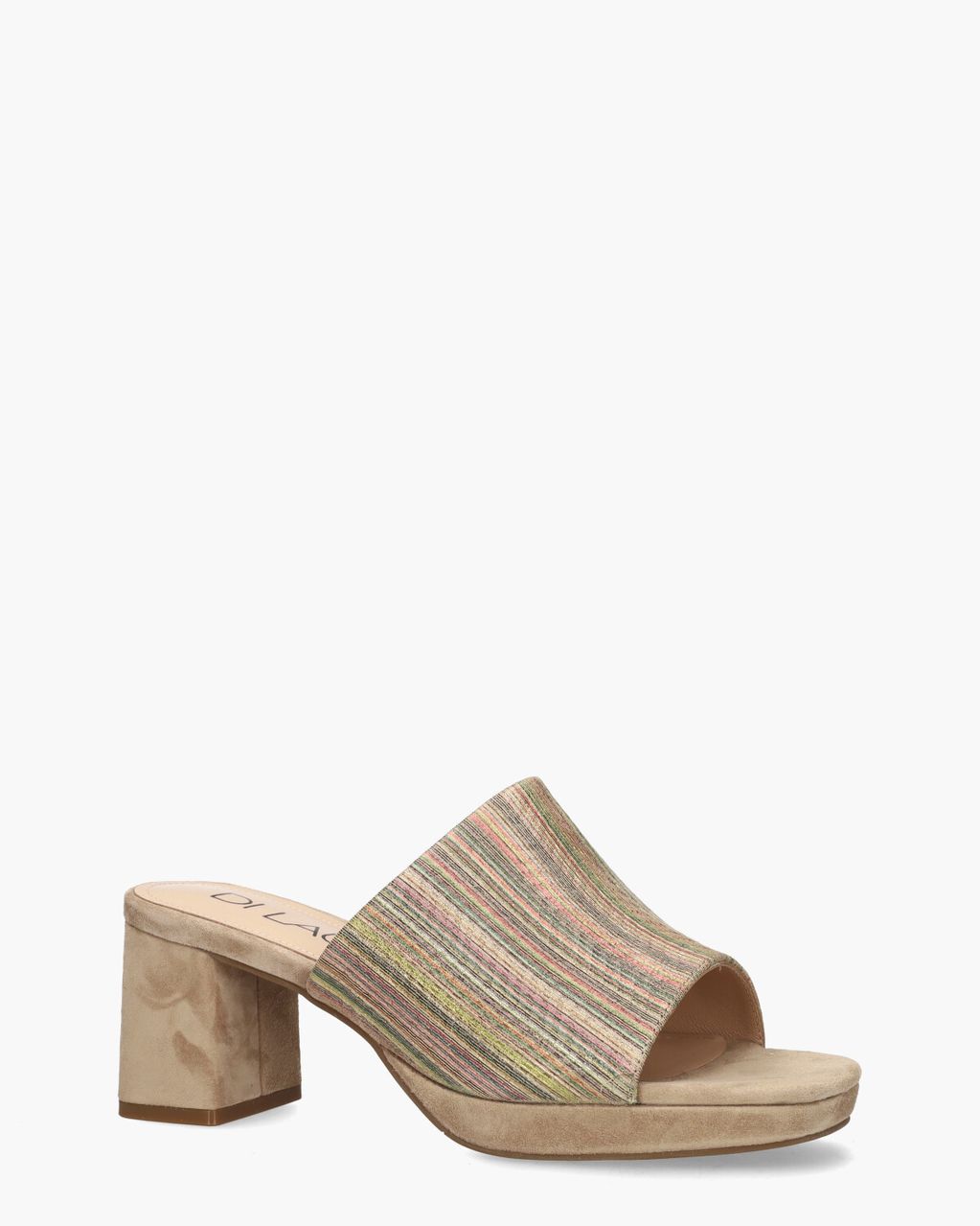 Di Lauro Toria Beige/Multicolor Damesslippers