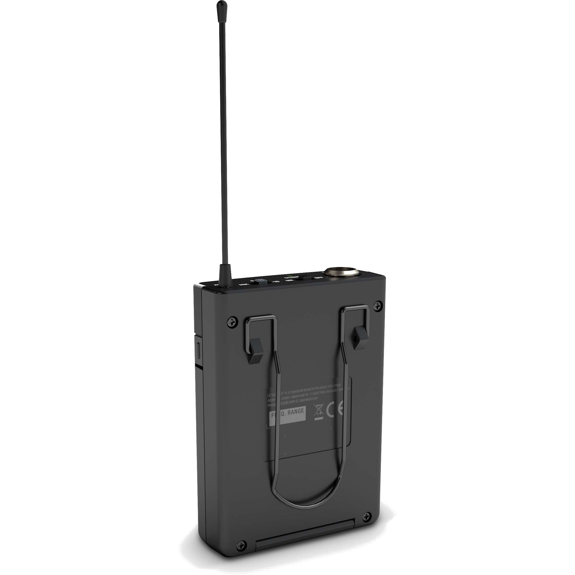 LD Systems U308 BPL bodypack en lavalier (bandgap + ISM)
