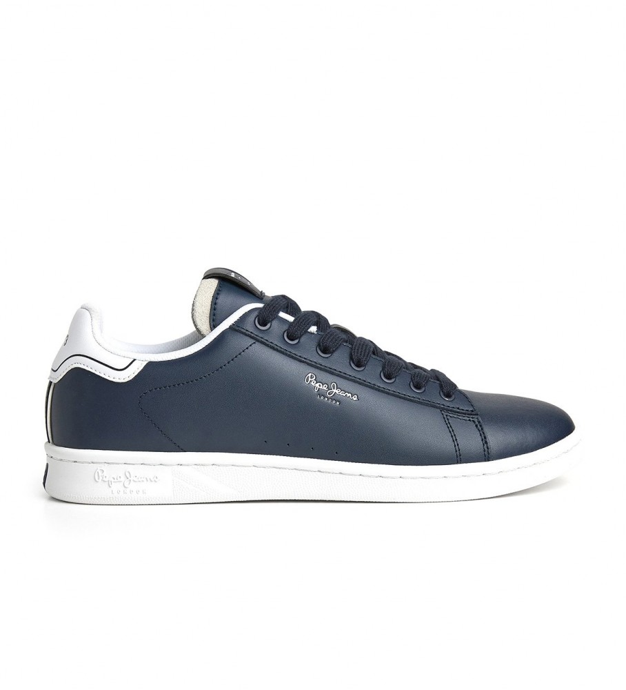 Tênis Pepe Jeans Player Basic M em couro azul marinho