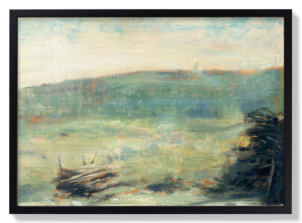 Landschaft bei Saint-Ouen von Georges Seurat