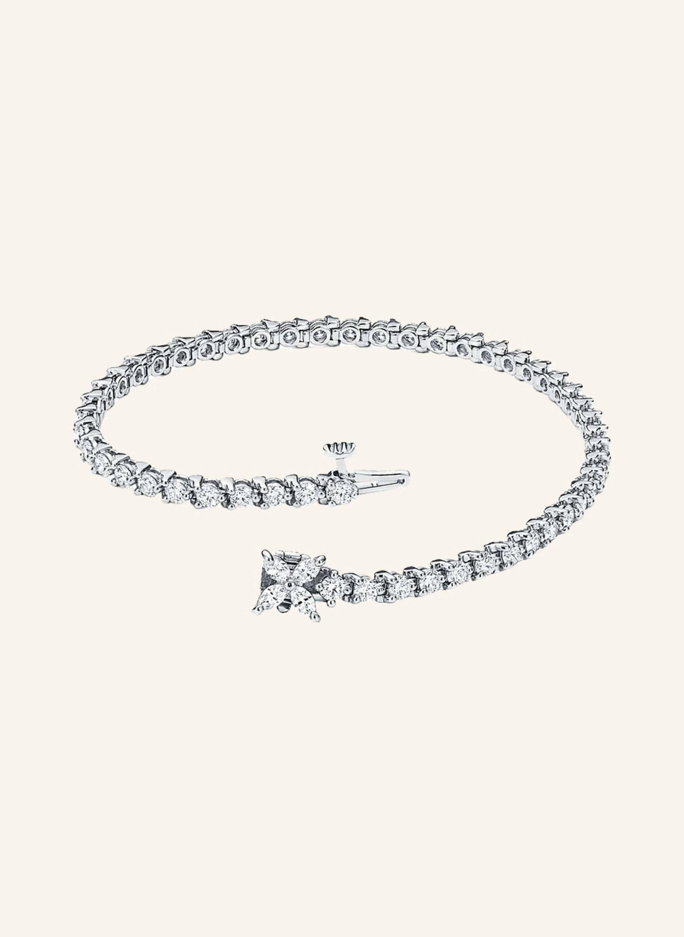 TIFFANY & Co. Tiffany Victoria® EINREIHIGES ARMBAND aus Platin mit Diamanten