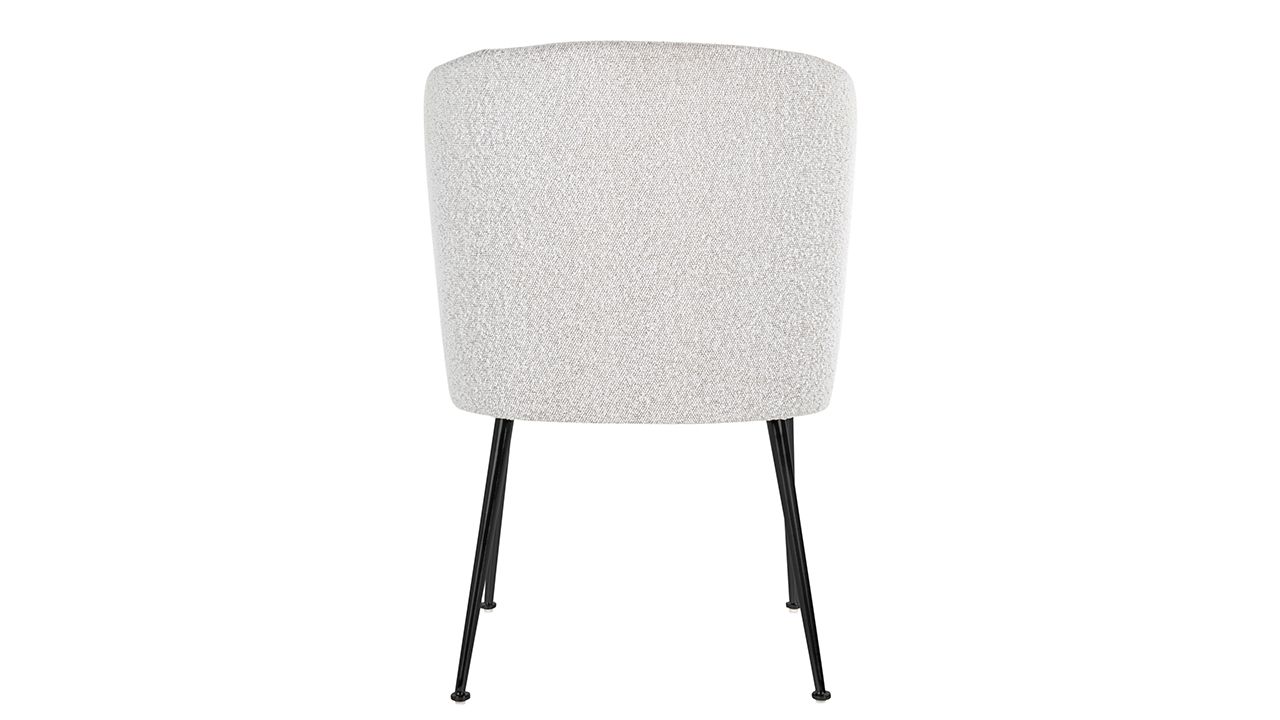Eetkamerstoel 210658 White Bouclé Fallon B57 x D62 x H84 cm