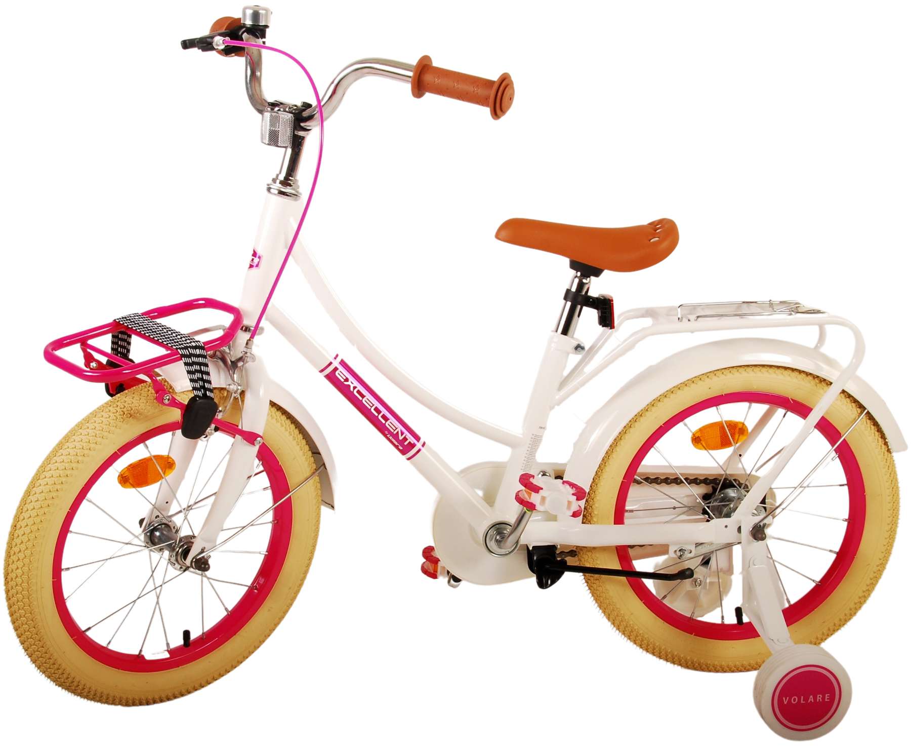 TPFSports Excellent Kinderfahrrad - Mädchen - 16 Zoll - Rücktritt + Handbremse - Grün