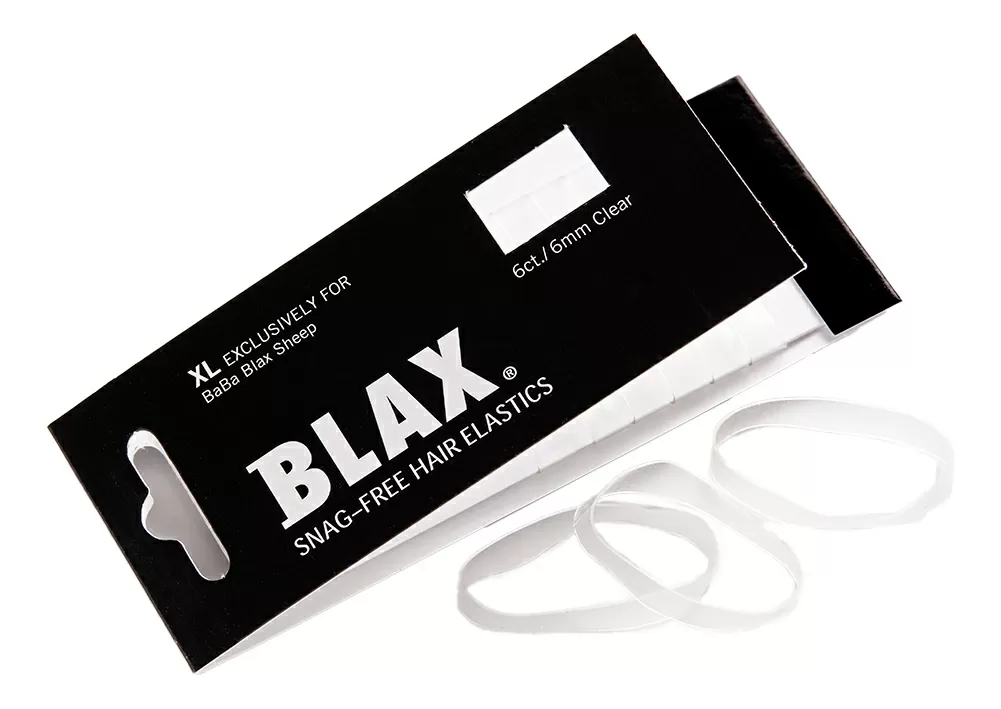 Blax Hårelastikker Transparent XL - 6 stk.