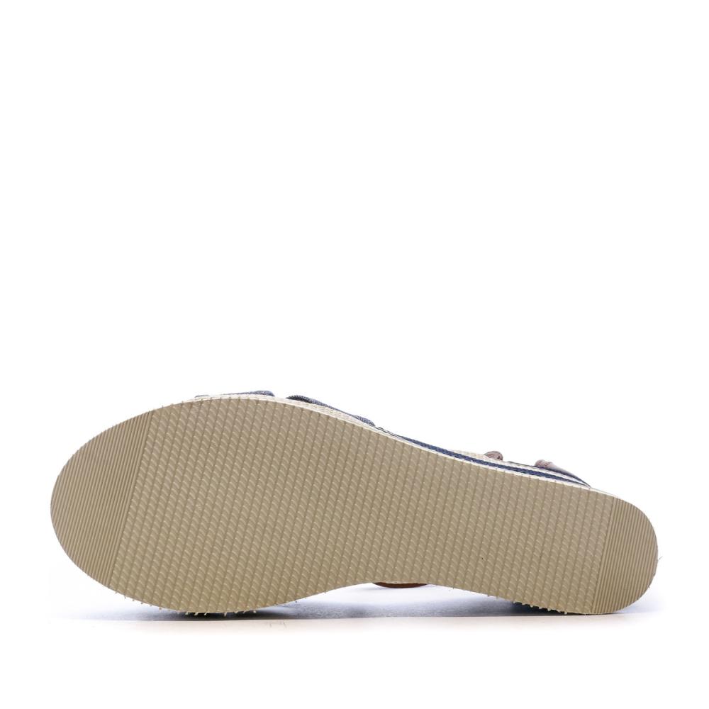Beppi Sandales Compensées Bleu Jeans Femme Beppi