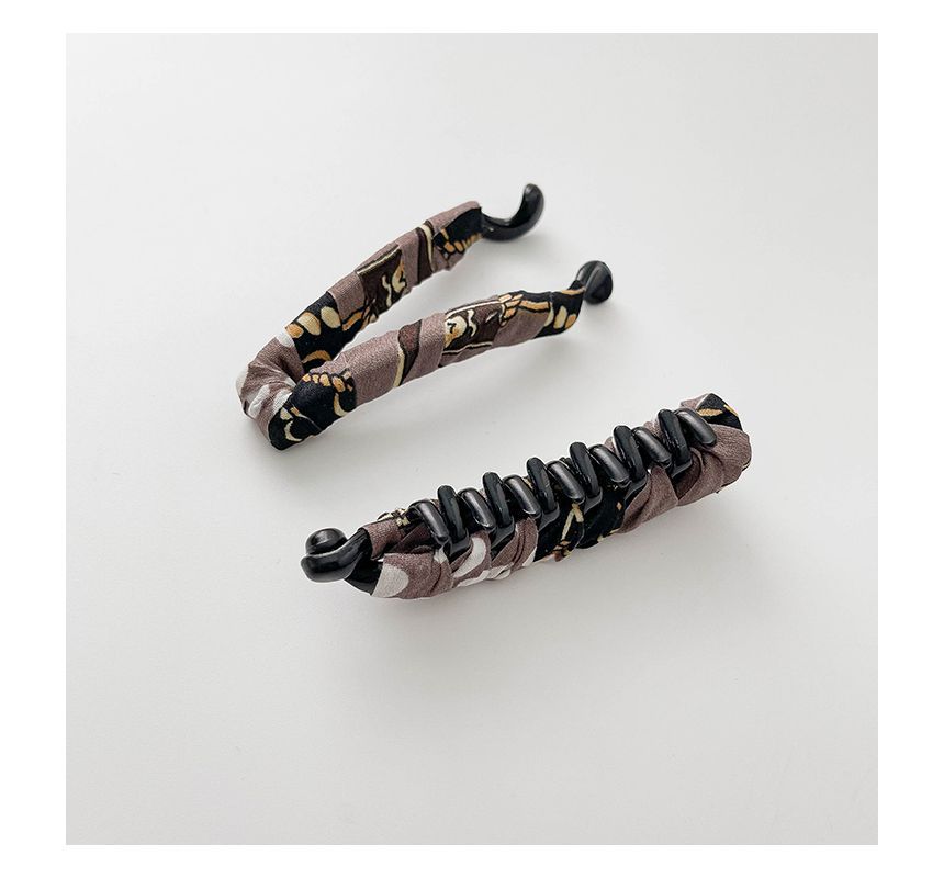 LIDO - Print Zijden Sjaal Bananenklem