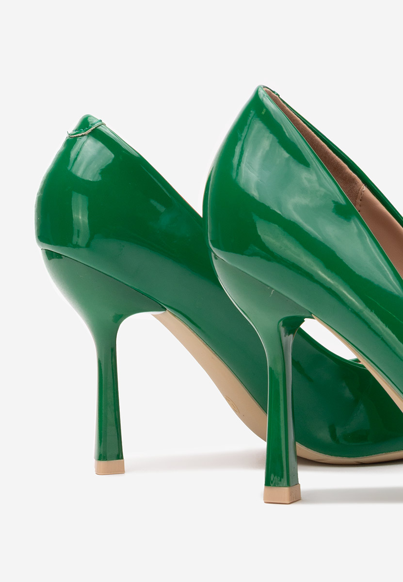 Chaussures stiletto vernies verts Avilaga