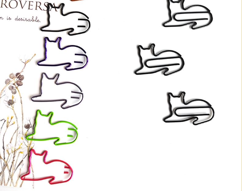 WarmFire - Set van 20: Kattenpaperclip