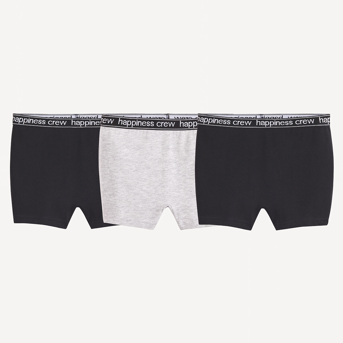 COLEÇÃO LA REDOUTE<br>Conjunto de 3 cuecas boxer lisas de algodão