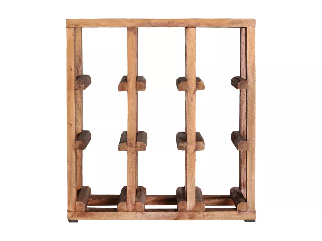 Casiers à vin en bois de mahogany marron 38x20x40 cm