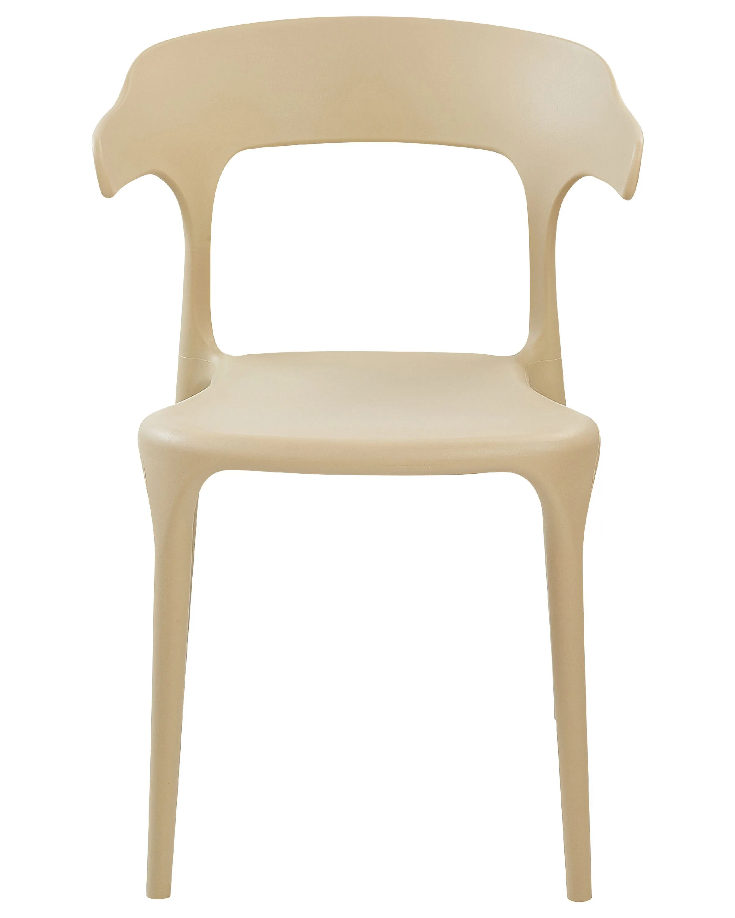 Set van 8 eetkamerstoelen GUBBIO Zandbeige
