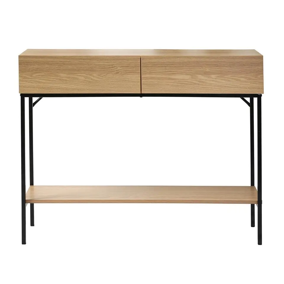 CALICOSY - Sidetable TESSA - Licht hout - 81x100x35 cm