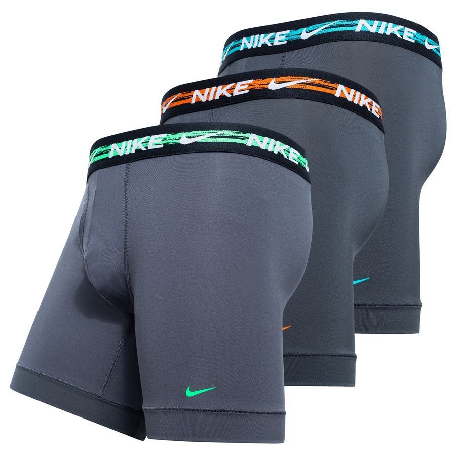 Nike Shorts Boxer Brief Pack de 3 - Gris/Cactus Orange/Vert