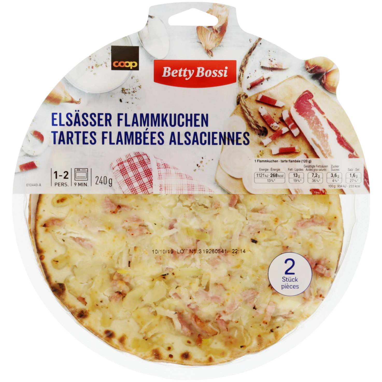 Betty Bossi Elsässer Flammkuchen