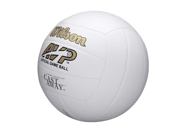 Wilson Cast Away, 18-panel ball, Rød, Hvit, Lær, Utendørs, Bilde, Official