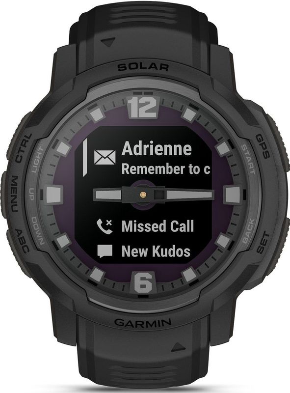 Garmin 010 02730 00 Instinct Crossover Solar Tactical Unisex Smartwatch