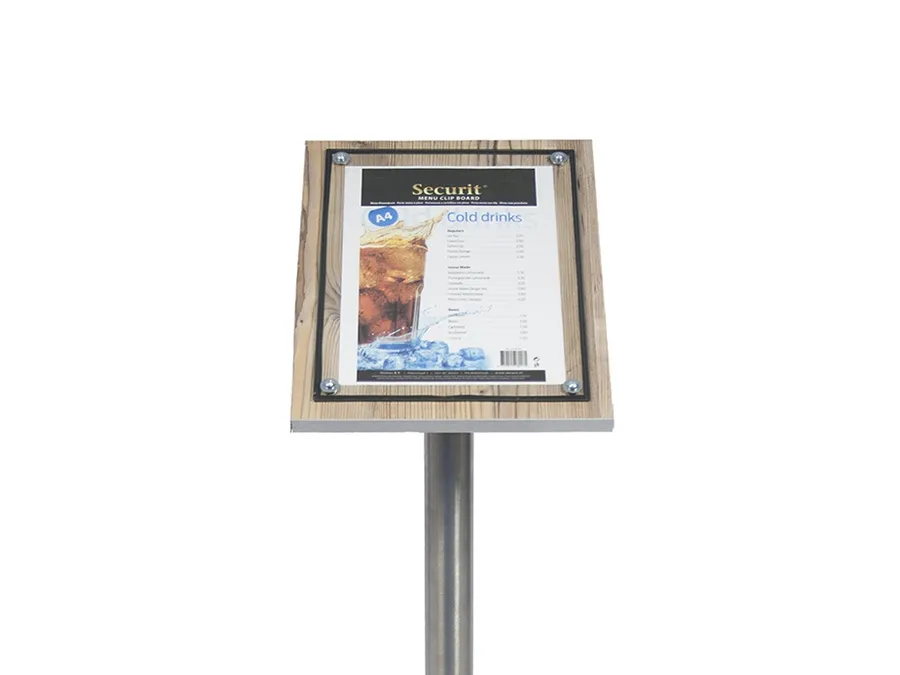 Securit® 1xA4 GLASS STAR informationsdisplay eg