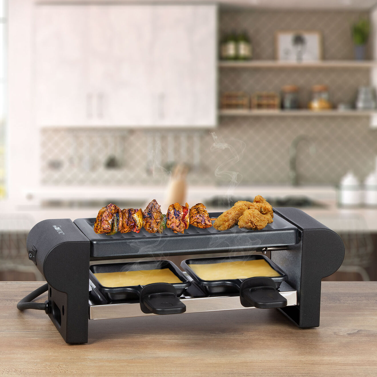 Clatronic Machine à raclette/grill Clatronic RG3592 noire - 2 personnes