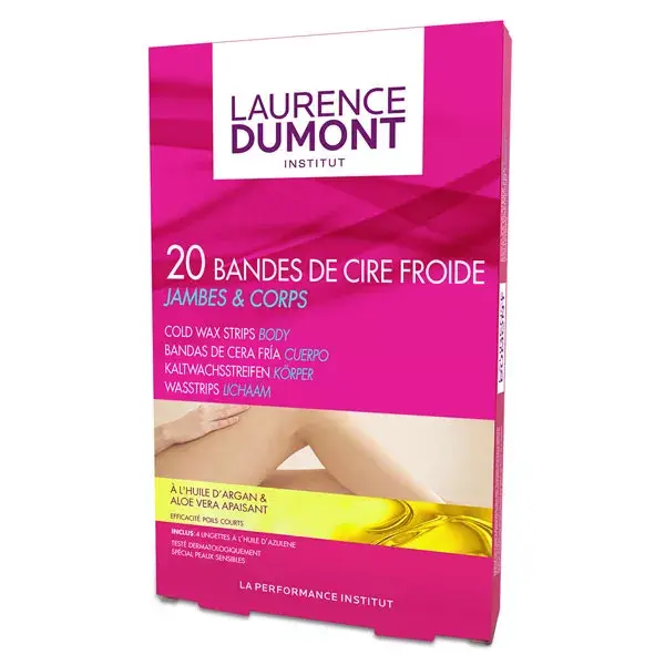 Instituto Laurence Dumont - Tiras de Cera Fria para o Corpo (20 unidades)