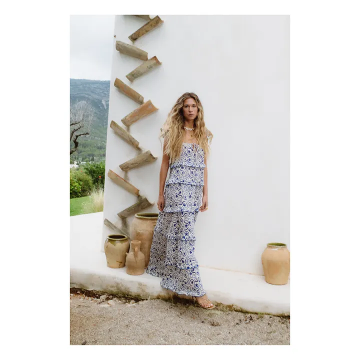 JoSephine Robe Volants Kir Royal | Bleu