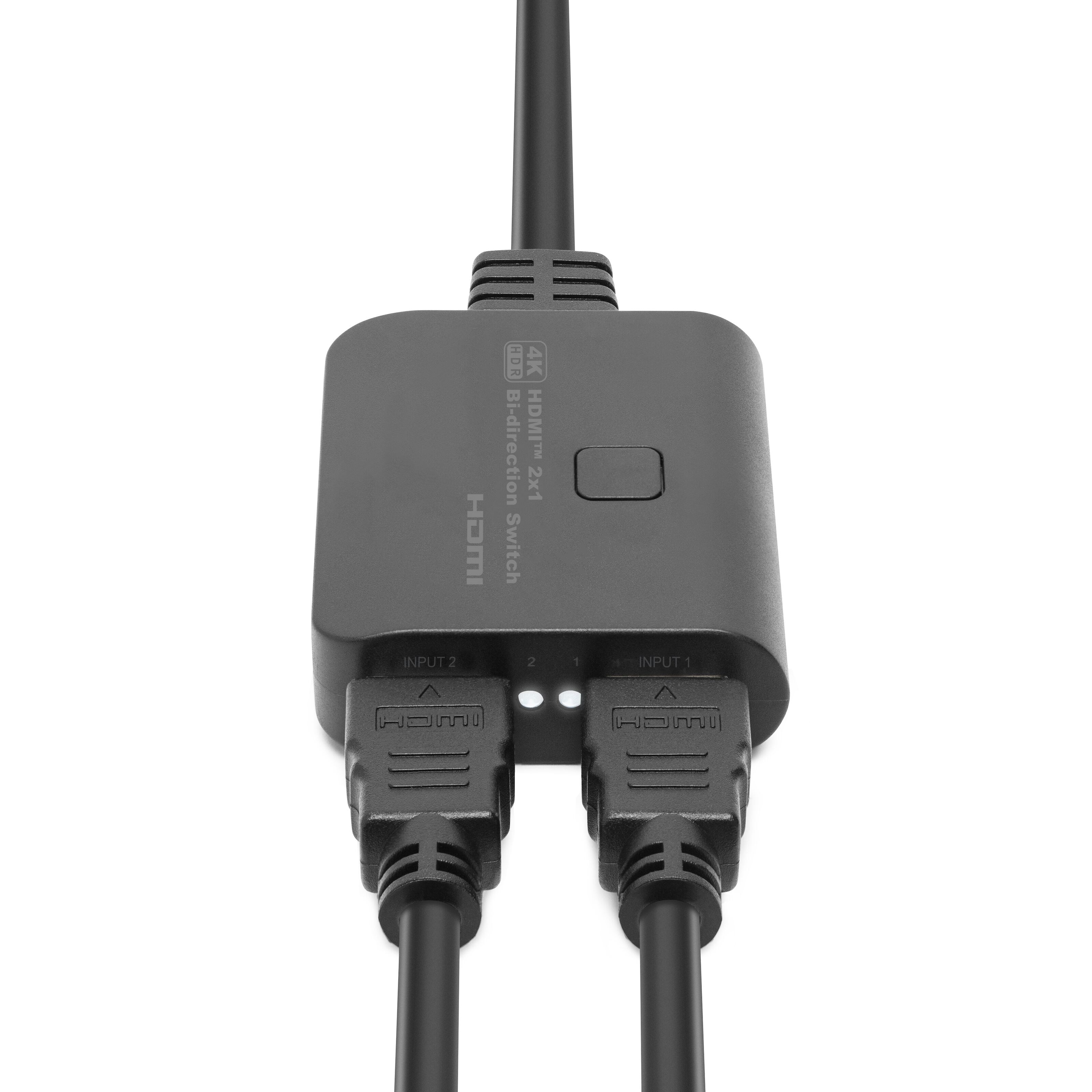 Luxorparts Kompakt 4K HDMI-switch/splitter 2-veis