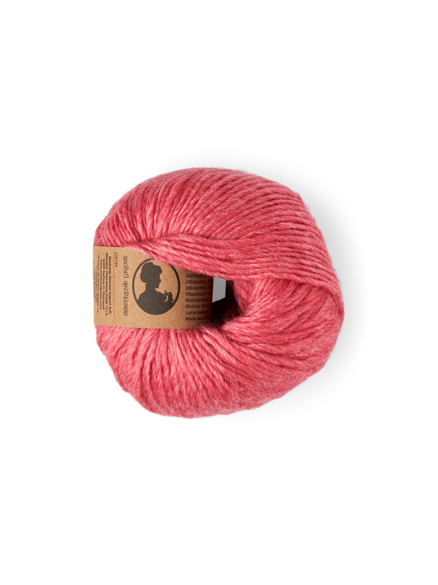 Uldgarn med bambus | Uld/viskose. 50 g = 125 m. | Cherry Red