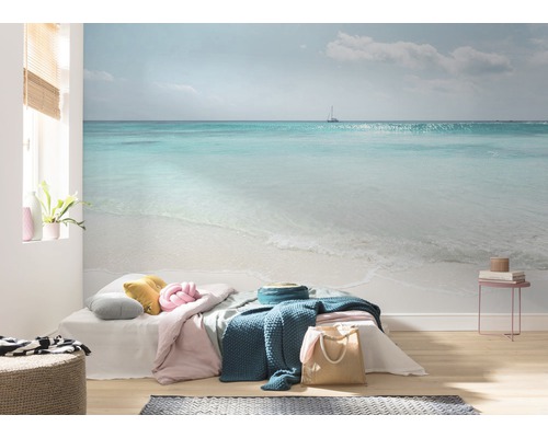 Fotobehang vliesbehang PSH097-VD4 Pure Azur Ocean 4-delig 400x250cm