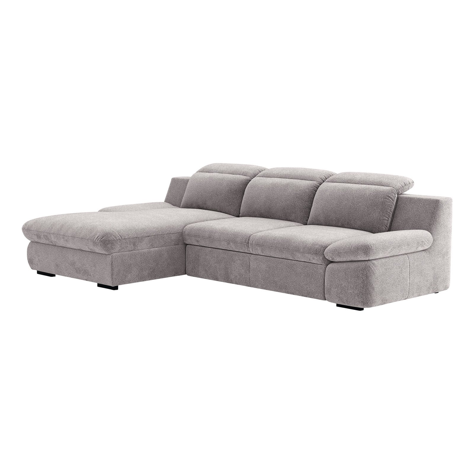 Ecksofa Lorena Stoff, Recamière links