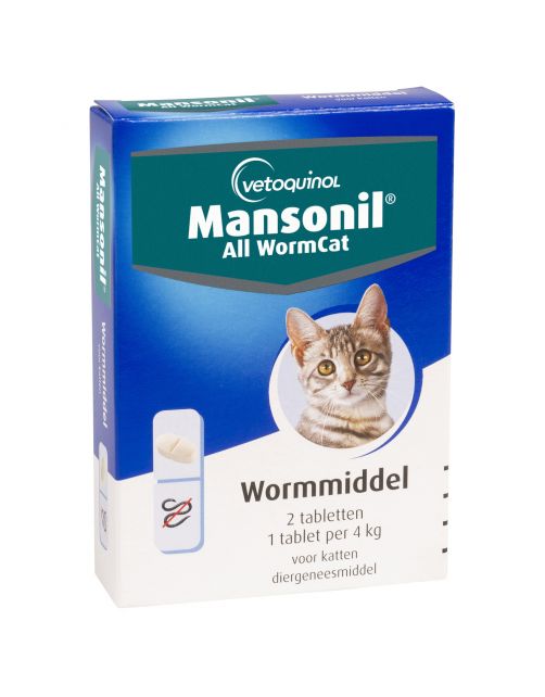 Mansonil All Worm Tablet Cat Small - Anti wormenmiddel